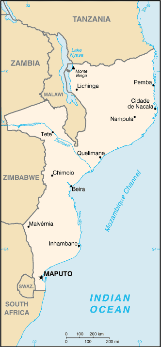 CIA - The World Factbook 2002 -- Mozambique